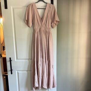 Baltic Born Light Pink Maxi Dress - Bump Friendly!
